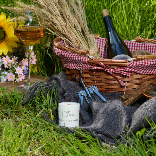Bougie D'joy mini déjeuner sur herbe