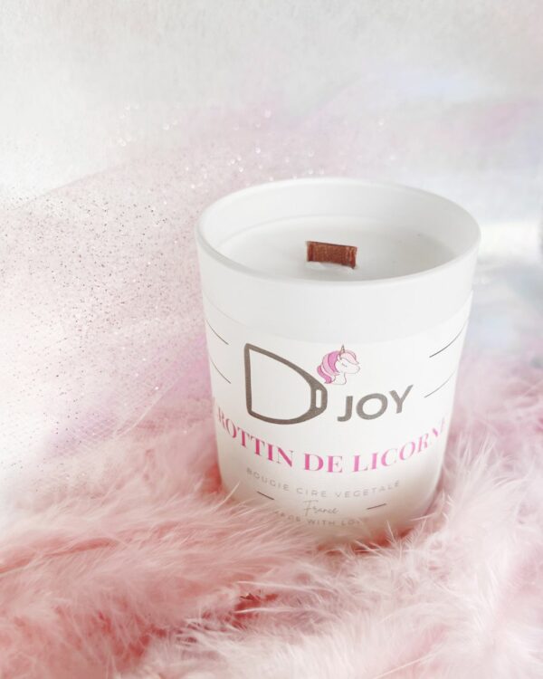 Bougie artisanale Crottin de Licorne parfum barbe à papa et fraise | Cheval & Senteurs bougie cheval, cadeau enfant, cadeau cavalière